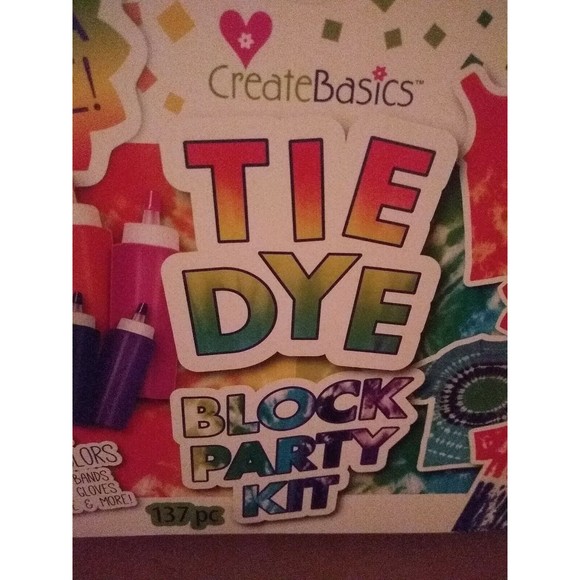 Tie-Dye Block Party Kit Tub - 137 Pieces! New! Mega Value Creates up 56 Shirts - Picture 3 of 6